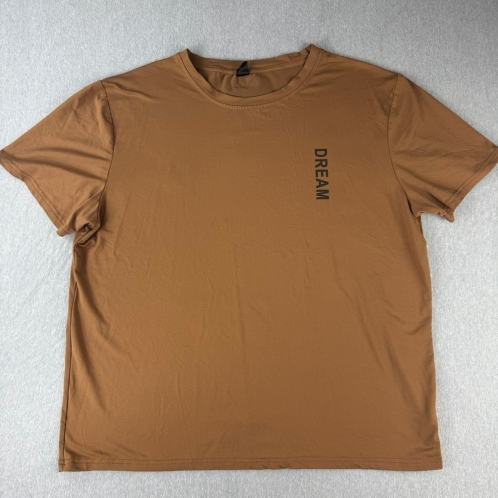 Shein T-Shirt Mens XL Brown Excellent Dream Graphic Streetwear Tee